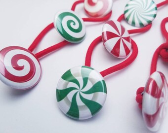 Christmas Hair Ties one dozen