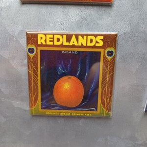Redlands Ca Orange Crate Label Magnet