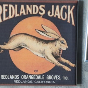 Vintage Orange Crate Label Redlands Jack
