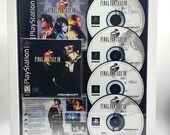 PS★FINAL FANTASY 8 PLATINUM 海外版★箱付・説明書付・ Final Fantasy 8 FF8 PS1 Framed Video Game Shadowbox W/ Case Inlays