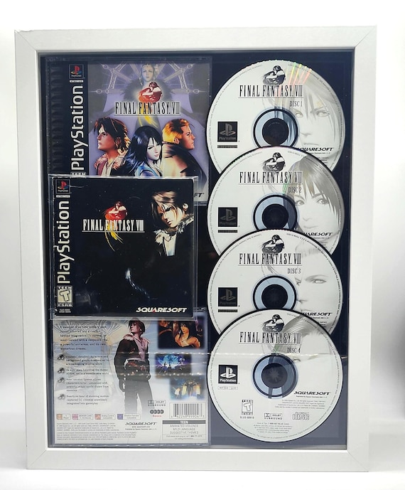 Final Fantasy 8 FF8 PS1 Framed Video Game Shadowbox W/ Case