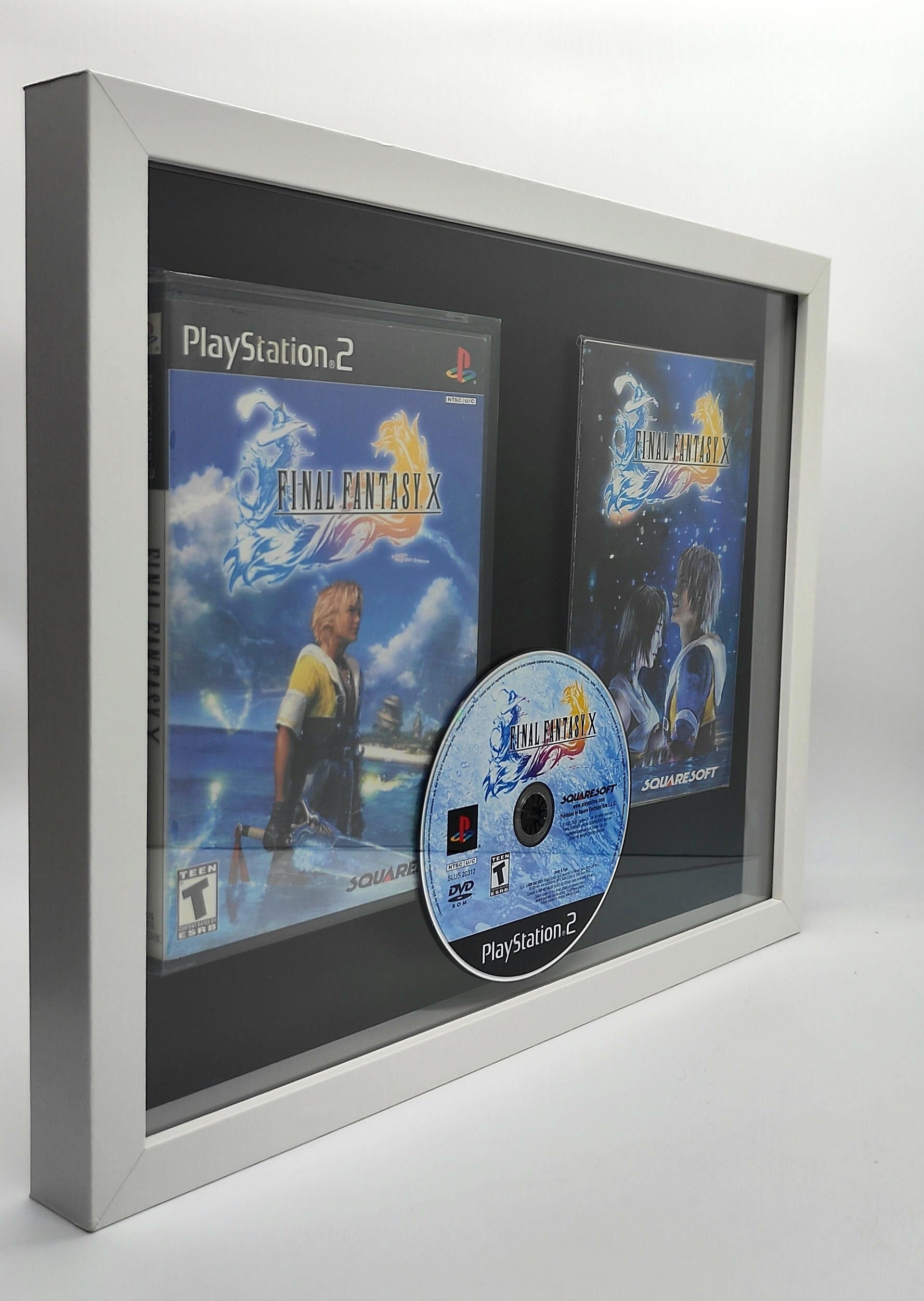 Final Fantasy 10 FFX PS2 Framed Video Game Shadowbox W/ Case