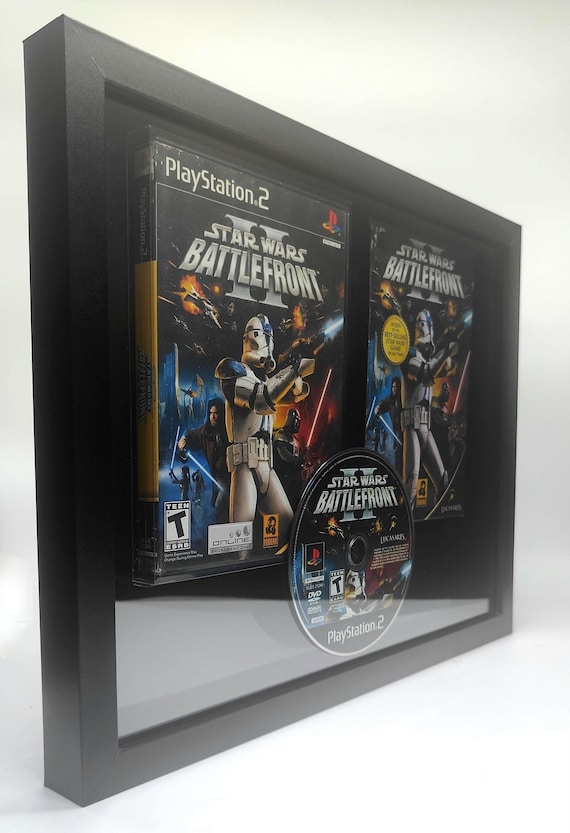 Star Wars Battlefront 2 SWBF2 PS2 Framed Video Game Shadowbox W