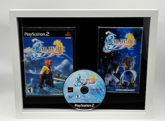Final Fantasy 10 FFX PS2 Framed Video Game Shadowbox W/ Case