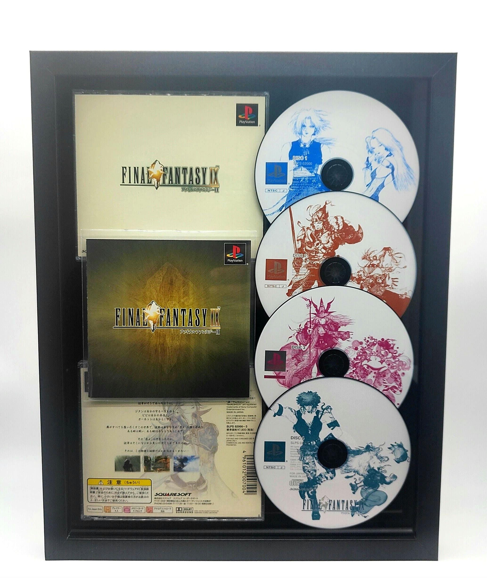 Final Fantasy 9 FF9 FFIX PS1 Framed Video Game Shadowbox W/ Case