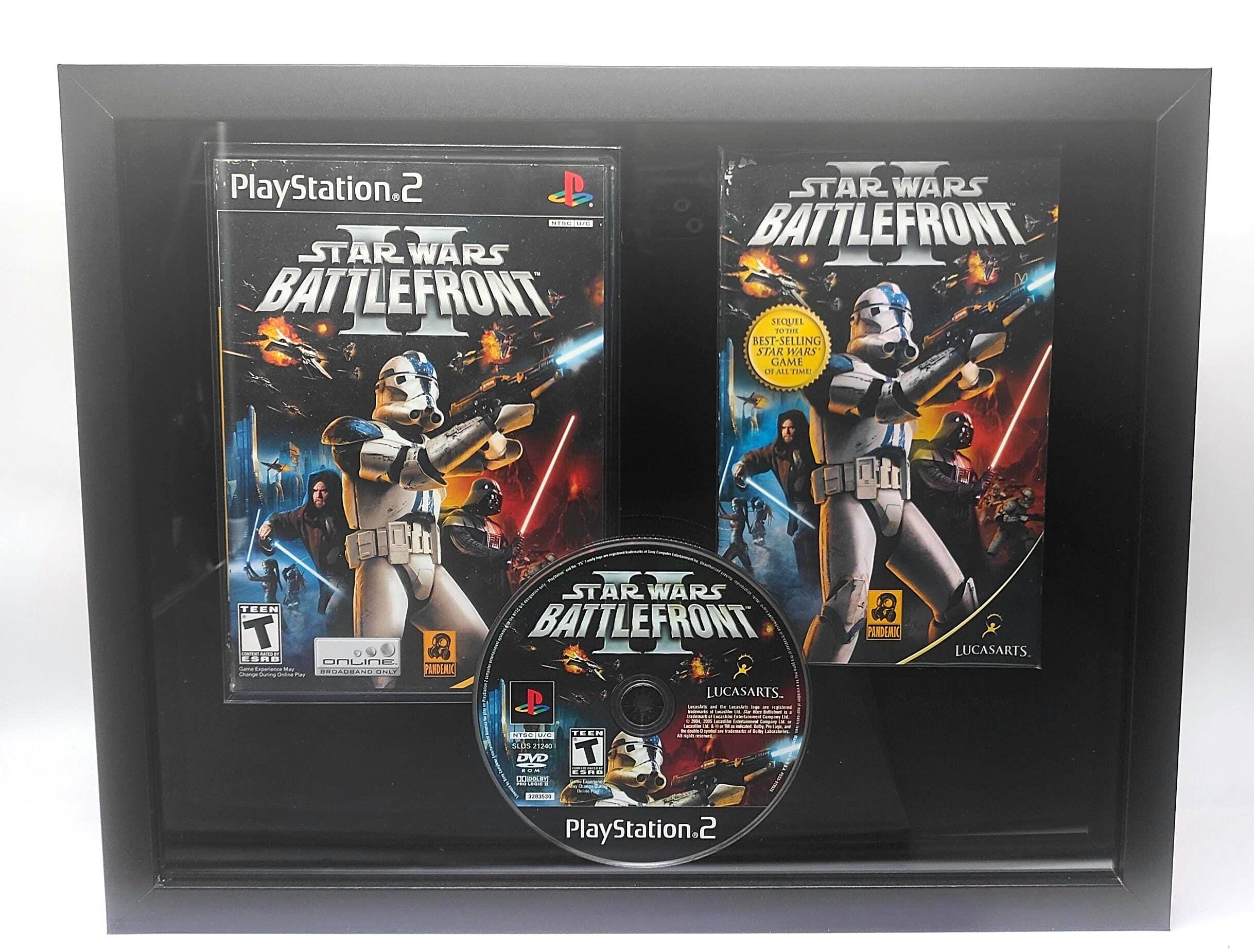 Star Wars Battlefront 2 SWBF2 PS2 Framed Video Game Shadowbox W