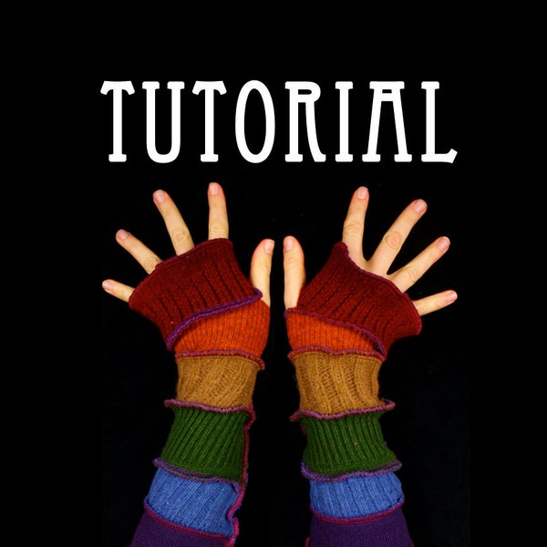 Armwärmer Schnittmuster - Tolle Geschenkidee zu Weihnachten - PDF