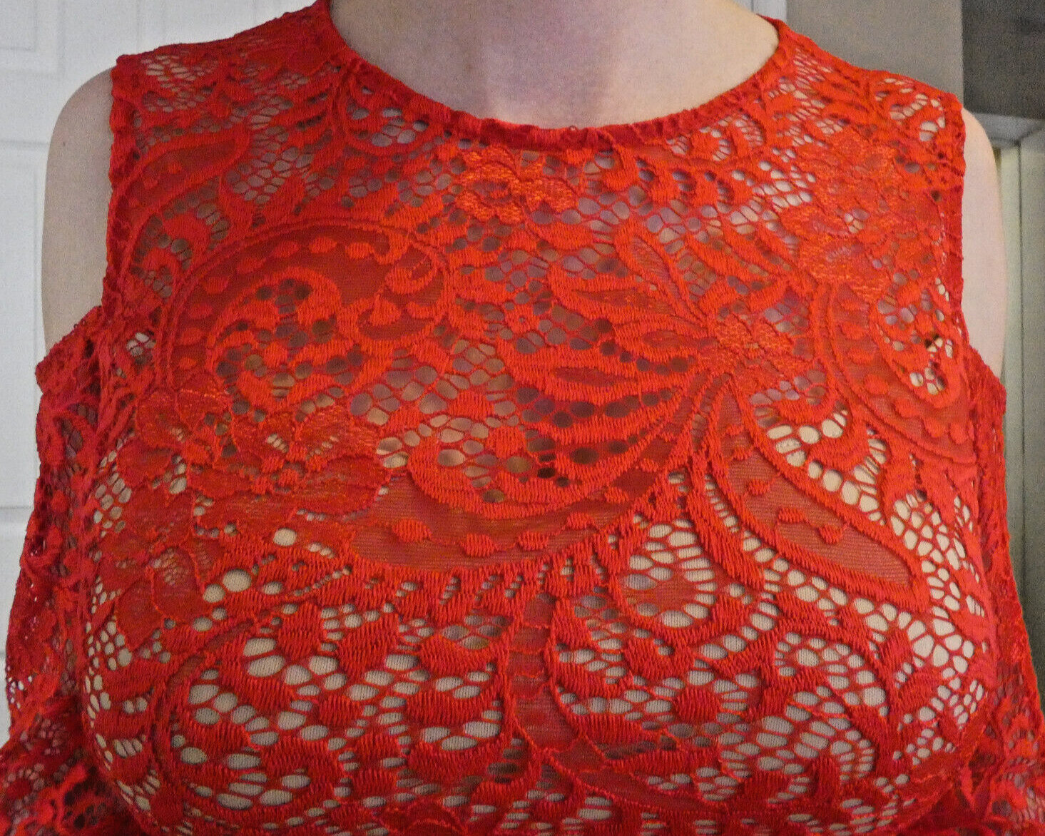 bisou bisou red lace dress Bisou Bisou | Dresses | Bisoubisoupeachstretchlacedresssize8