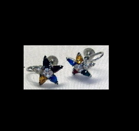 Kramer Star Earrings Screw Back RARE Australian C… - image 6