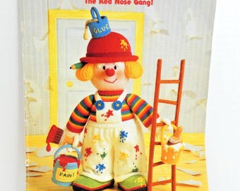 Jean Greenhowe's Knitted Clowns Pattern Booklet Double Knit DIY Vintage 1992 UK