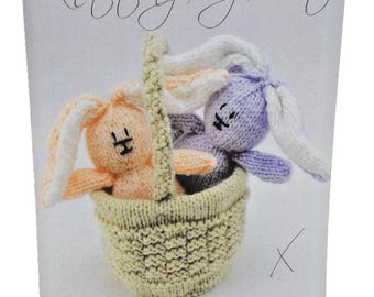Pattern Rabbits in a Basket 2015 Knitting Bunnies DIY