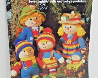 Jean Greenhowe's Knit Dolls Pattern Book Scarecrows Double Knit DIY Vintage 1988