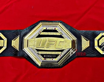 Réplica del cinturón del título del campeonato Legacy de UFC Campeones del mundo réplica de la wwe el mejor regalo para él amante del boxeo de lucha libre