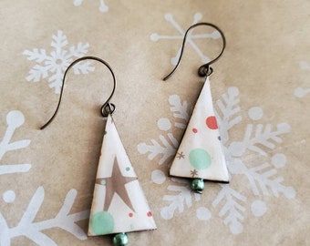 holiday baubles...earrings...trees...stars and dots