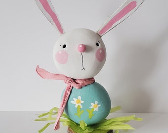 spring bunny...aqua blue