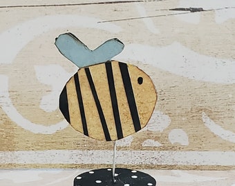 funstuff...whimsical bumble bee...mini paper sculpture