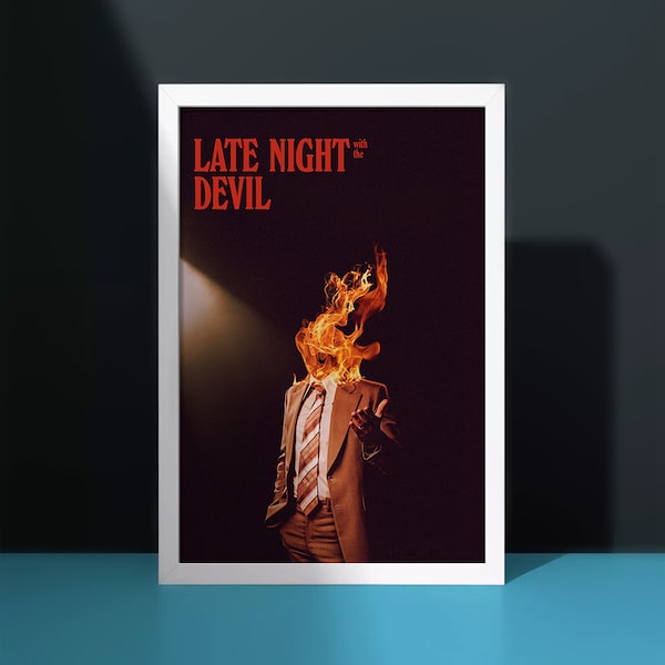 Late Night with the Devil  Movie Poster - Film Fan Collectibles - Vintage Movie Poster - Home Decor - Wall Art - Poster Gifts