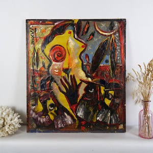 Female Figure Oil Painting, Original Art Work, European Fine Art, Ukrainian Artist Prokopenko, One of a Kind, Susanna and Elders Theme