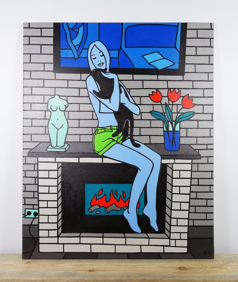 Female Nude Models Oil Painting on Canvas, Ukrainian Artist Mykhalchuk