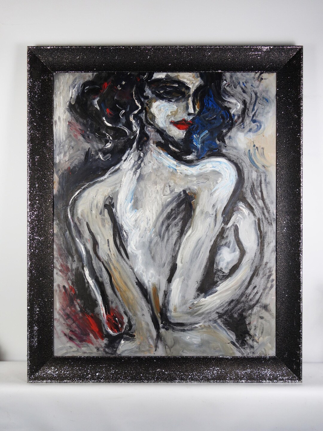 Female Portrait Oil Painting on Canvas, Original Art Work, Ukrainian ...