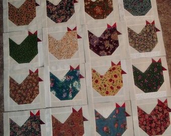 Download Chicken quilt | Etsy
