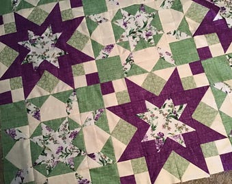 アンティーク　キルト　キルトトップ　ビンテージ　ハンドメイド クロスロード ヴィンテージ キルトトップ、1940年代頃