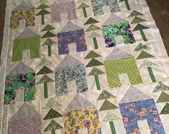 Quilt Top to Finish The She Shed  52 x 61 inches