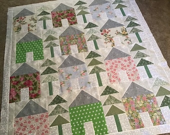 Quilt Top to Finish The She Shed  52 x 61 inches