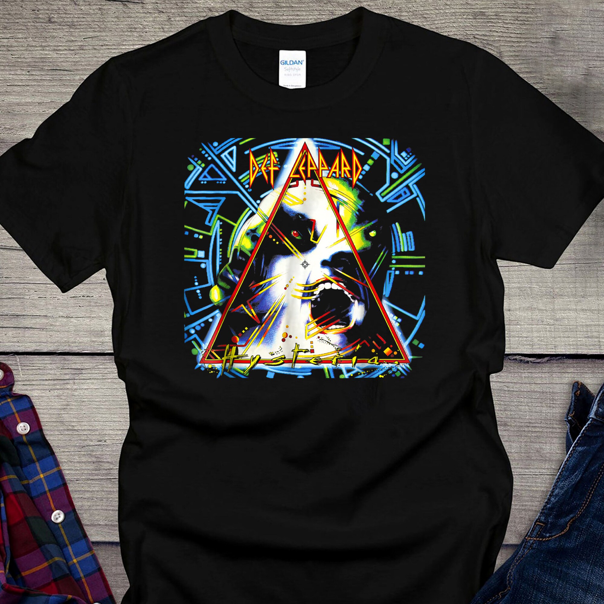 Discover Def Leppard T-Shirt, Hysteria T-Shirt, Def Leppard Hysteria Shirt, Rock and Roll Music Shirt