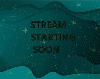 Emerald green Twitch overlay