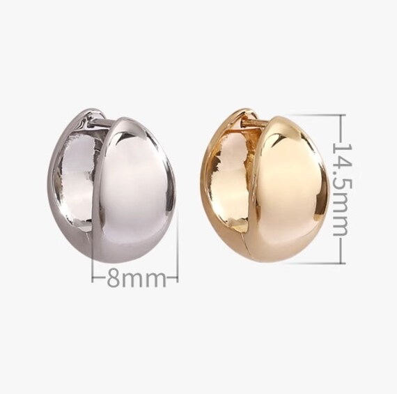 Pure 18K Water Drop Gold Earrings, Simple and Stylish