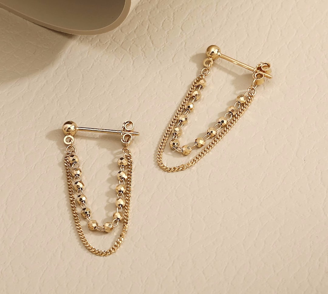 Single Chain Medium Earrings main image 0