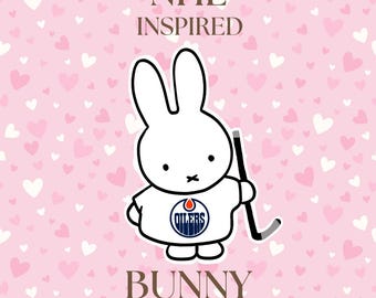 NHL Western Conference Miffy Bunny Hockey Vinyl Sticker | Hockey Inspired Decal