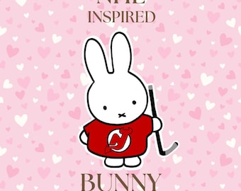 NHL Eastern Conference Miffy Bunny Vinyl Sticker | Hockey Inspired Decal