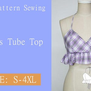 Straps Tube Top Patterns Sewing PDF Digital Goods DIY - Etsy