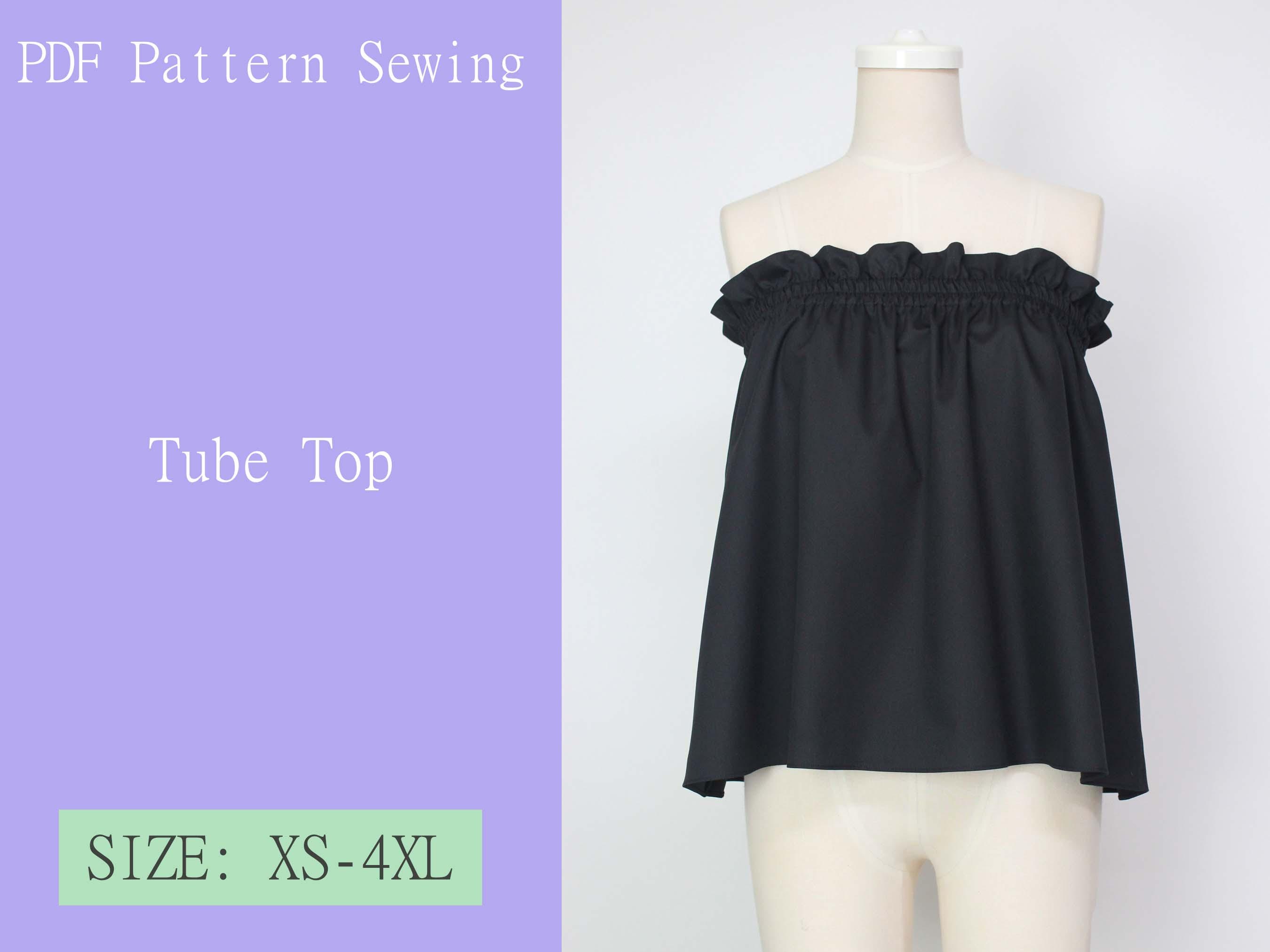 Girls Tube Top Sewing Pattern