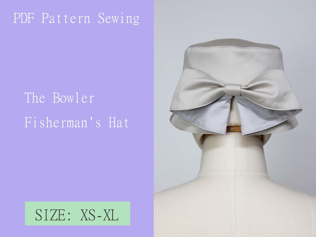 The Bowler Fisherman's Hat. Patterns Sewing PDF Digital Goods DIY - Etsy