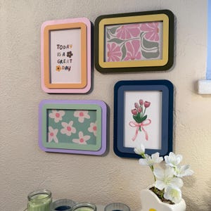 Dopamine decor office desk accessory colorful 4x6 picture frame