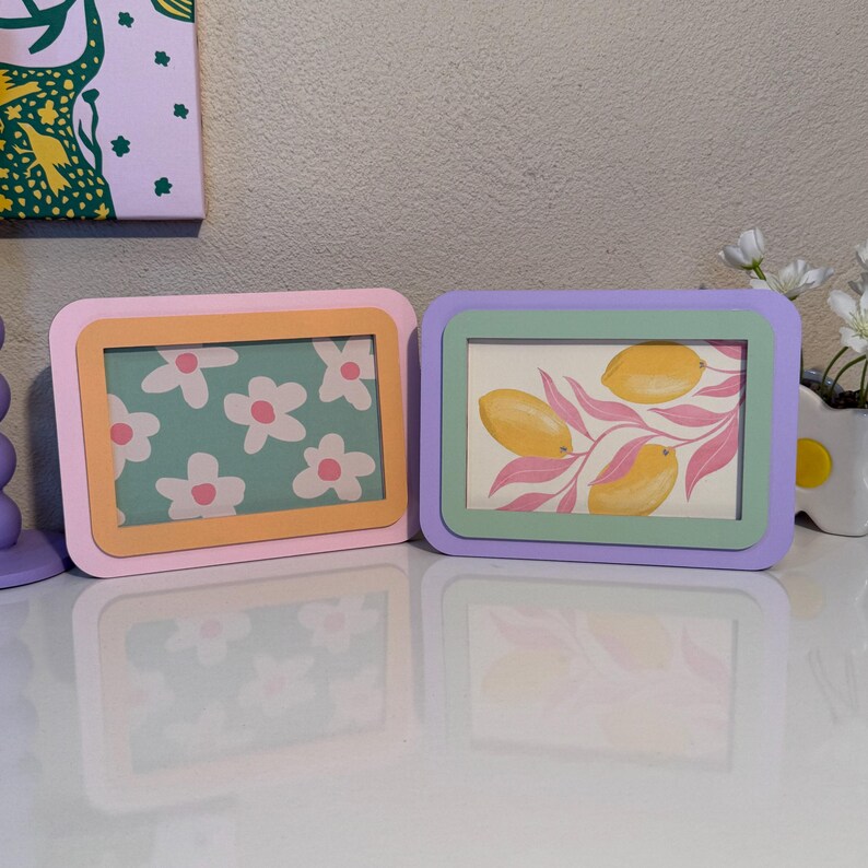 Handmade MDF photo frame with matte professional airbrush finish