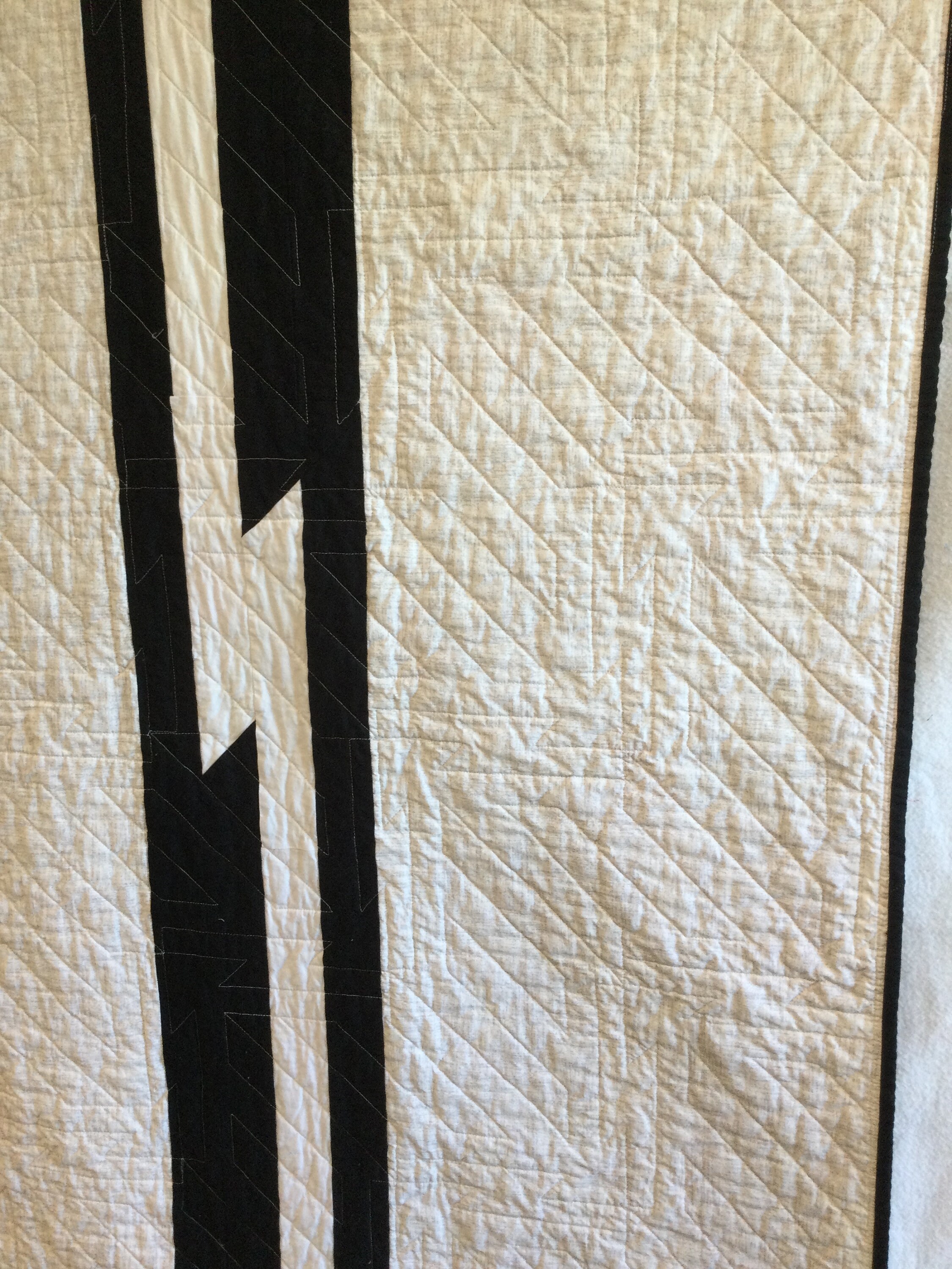 Black and White Arrow Hot Flashes Quilt Modern Scrappy Wall Etsy