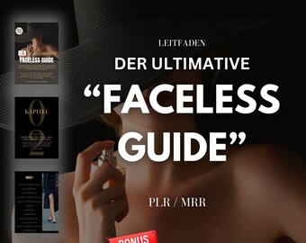 FACELES ROADMAP - incl. 110 Hooks | Instagram Account | Passive Income | Guide | Digital Marketing | E-Book | PLR | German