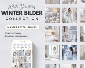 Aesthetic winter stock images, templates for small business owners, Master Resell Rights, PLR MRR, Faceless Marketing, website photography