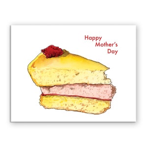 Tarjeta de postre del día de la madre