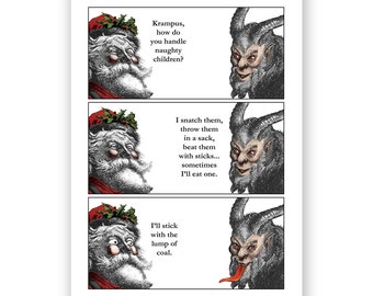 Krampus Christmas Card