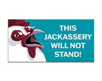 Jackassery Car Magnet - Bird - Humor - Gift - Stocking Stuffer