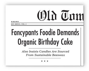 Fancypants Foodie Birthday Card