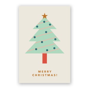 Set of 8 - Christmas Tree Card