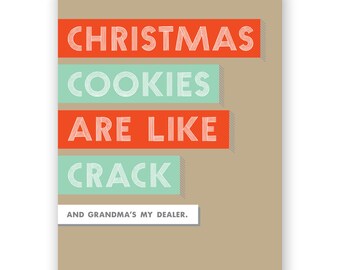 Set of 6 - Christmas Cookies Card