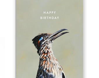 Roadrunner Birthday - Birds - Greeting - Stationery