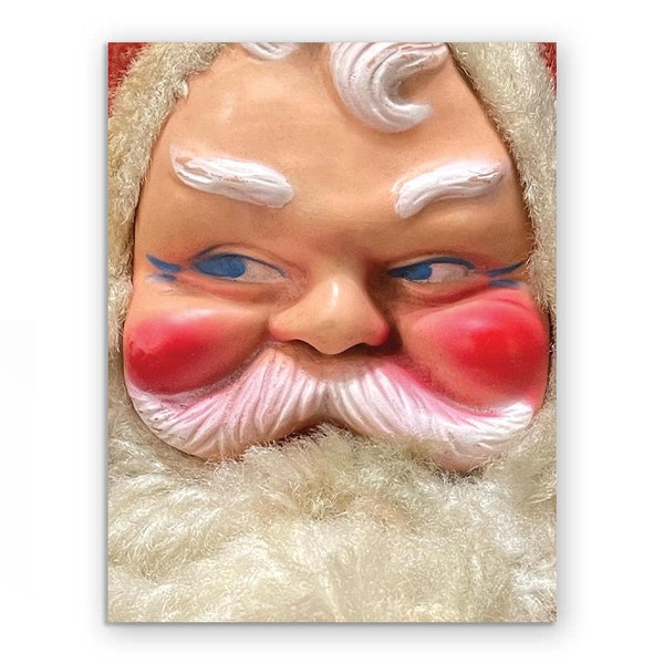 Set of 8 - Santa Doll Card